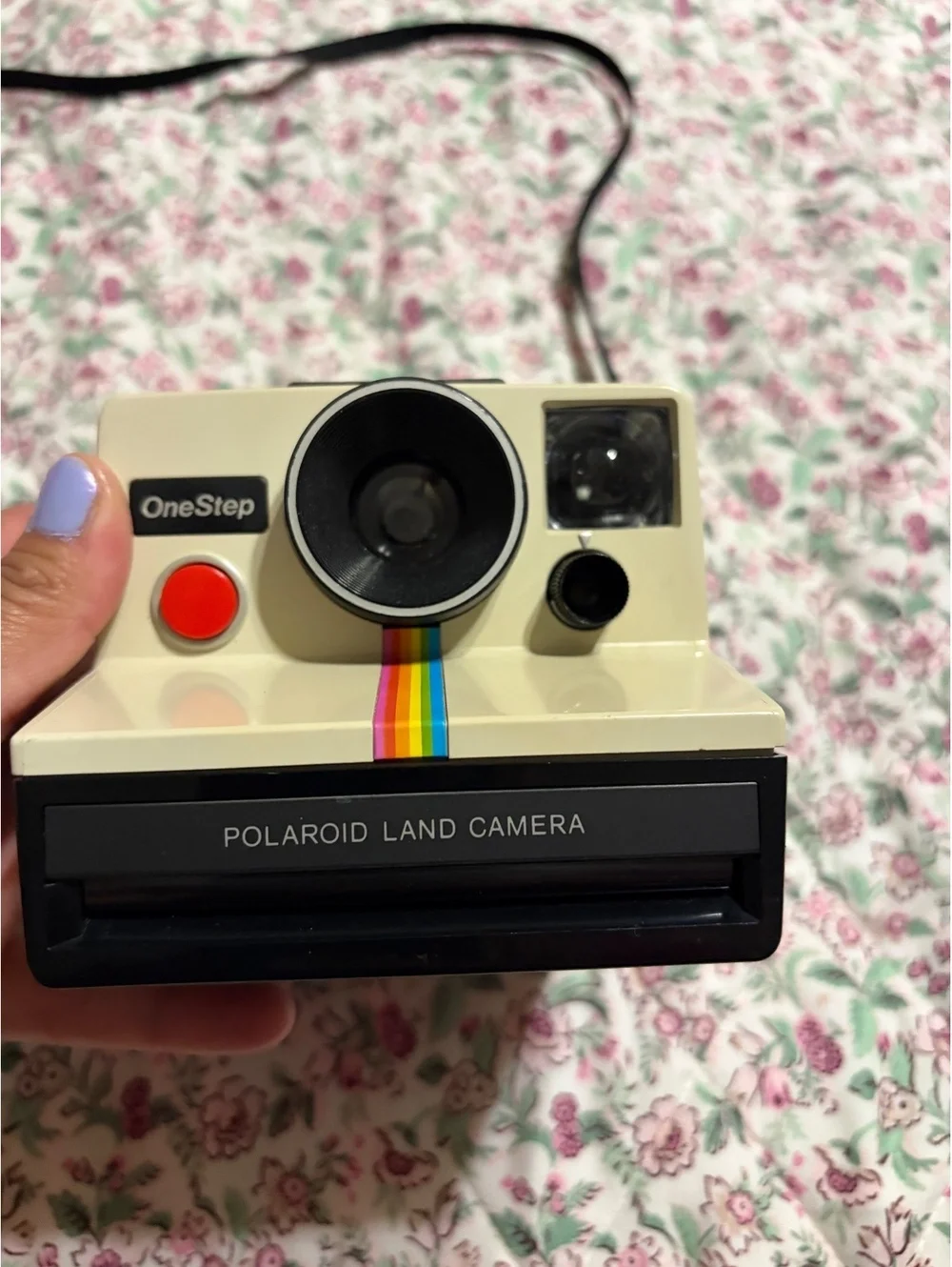 Vintage Polaroid OneStep SX-70 Land Camera Rainbow Stripe Instant Film Untested